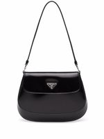 Prada sac porté épaule Cleo en cuir - Noir - thumbnail