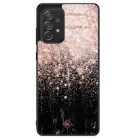 Samsung Galaxy A52s glazen hardcase - Marmer twist