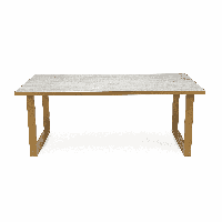 Stalux Eettafel Joop - goud / beton