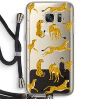 Luipaard: Samsung Galaxy S7 Transparant Hoesje met koord