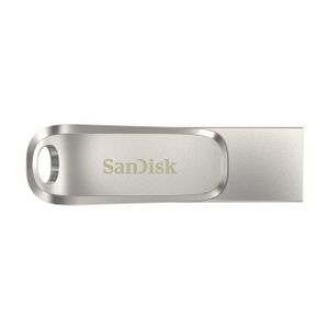 SanDisk Ultra Dual Drive Luxe USB flash drive 128 GB USB Type-A / USB Type-C 3.2 Gen 1 (3.1 Gen 1) Roestvrijstaal
