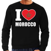 I love Morocco supporter sweater / trui zwart voor heren 2XL  -