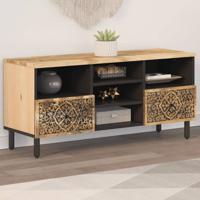 Tv-meubel 100x33x46 cm massief mangohout