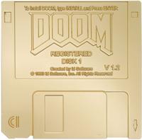 Doom Replik Floppy Disk - Golden Plated (Limited Edition)