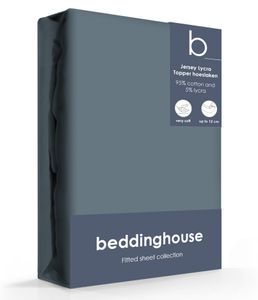 Beddinghouse Jersey-Lycra Topper Hoeslaken Cool Grey-70/80 x 200/220 cm