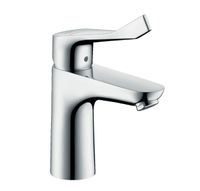 Hansgrohe Focus CoolStart wastafelkraan waterbesparend met verlengde greep chroom - thumbnail