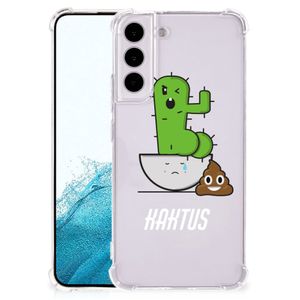 Samsung Galaxy S22 Plus Stevig Bumper Hoesje Cactus Poo