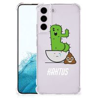 Samsung Galaxy S22 Plus Stevig Bumper Hoesje Cactus Poo - thumbnail