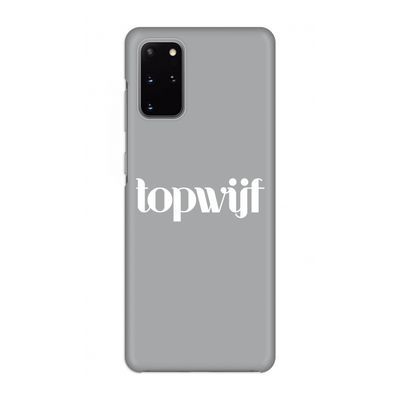Topwijf Grijs Wit: Volledig geprint Samsung Galaxy S20 Plus Hoesje