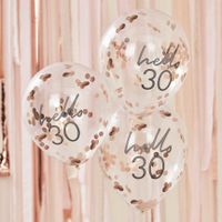 Verjaardag Ballonnen 'Hello 30' (5st)