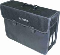 Fietstas Basil Malaga XL 17 liter 40 x16 x 31 cm - zwart