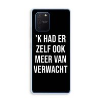 Meer verwacht - Zwart: Samsung Galaxy Note 10 Lite Transparant Hoesje