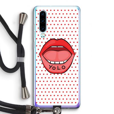 Yolo Denise: Huawei P30 Transparant Hoesje met koord