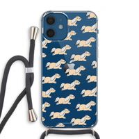 Ponys: iPhone 12 Transparant Hoesje met koord