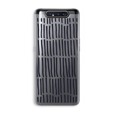 Moroccan stripes: Samsung Galaxy A80 Transparant Hoesje