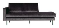 BePureHome Daybed Rodeo Links, Velvet - Antraciet