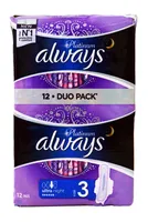 Always Platinum Maandverband Ultra Night Wings - 12 Stuks