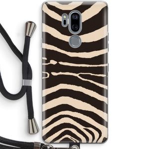Arizona Zebra: LG G7 Thinq Transparant Hoesje met koord