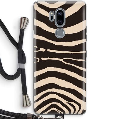 Arizona Zebra: LG G7 Thinq Transparant Hoesje met koord