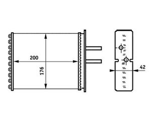 Kachelradiateur, interieurverwarming AH161000S