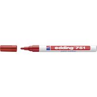 Edding 751 paint marker 4-751002 Lakmarker Rood 1 mm, 2 mm - thumbnail