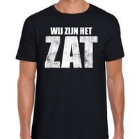 Protest shirt Wij zijn het zat t-shirt zwart heren