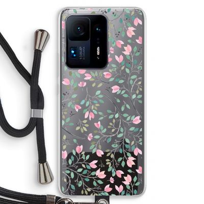 Sierlijke bloemen: Xiaomi Mi Mix 4 Transparant Hoesje met koord