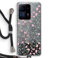 Sierlijke bloemen: Xiaomi Mi Mix 4 Transparant Hoesje met koord Sierlijke bloemen: Xiaomi Mi Mix 4 Transparant Hoesje met koord
