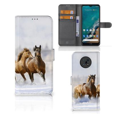 Nokia G50 | Telefoonhoesje | Met pasjeshouder | Paarden