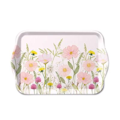 Dienblad Pastel Flowers Pink