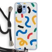 Illustratieve pop 2: Xiaomi Mi 11 Lite Transparant Hoesje met koord
