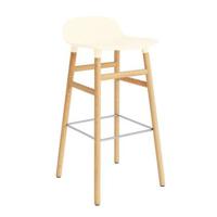 Normann Copenhagen Form Barkruk Low 75 cm - Eiken - Crème - thumbnail