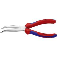 Knipex 38 25 200 Platte rondbektang Elektronica en fijnmechanica 40° gebogen Vanadium elektrostaal 200 mm