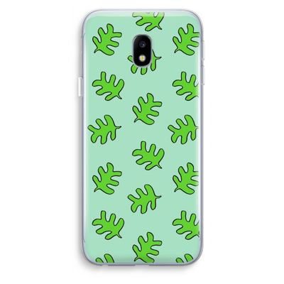 Groene blaadjes: Samsung Galaxy J3 (2017) Transparant Hoesje