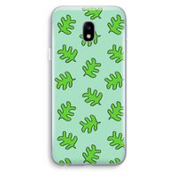 Groene blaadjes: Samsung Galaxy J3 (2017) Transparant Hoesje