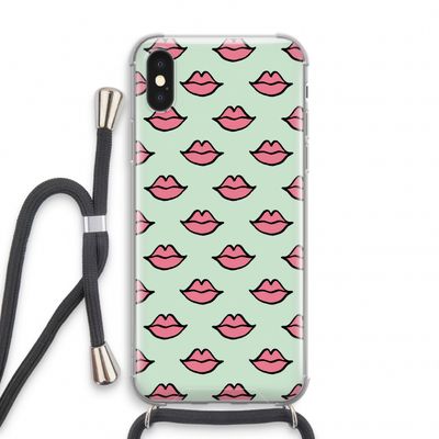 Lipjes: iPhone XS Transparant Hoesje met koord