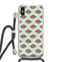 Lipjes: iPhone XS Transparant Hoesje met koord