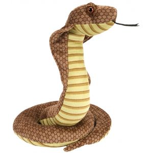 Pluche cobra knuffel slang 30 cm