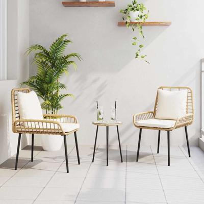 Tuin Eetset 3 pcs Bruin, Zwart, Crme 35 x 35 x 45 cm