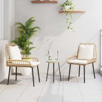 Tuin Eetset 3 pcs Bruin, Zwart, Crme 35 x 35 x 45 cm