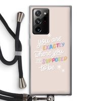 Right Place: Samsung Galaxy Note 20 Ultra / Note 20 Ultra 5G Transparant Hoesje met koord