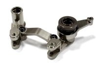 Integy Billet Machined Steering Bell Crank, Grijs - Traxxas Rustler 4X4, Stampede 4x4, Slash 4X4