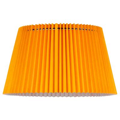 Papieren Gevouwen Lampenkap - Conisch - Oranje - ø40 x 24 cm - E27 fitting - Voor Staande Lamp - Ontworpen voor woonkamer en eetkamer