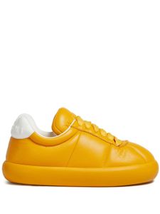 Marni baskets en cuir à lacets - Jaune