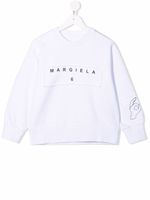 MM6 Maison Margiela Kids sweat à logo imprimé - Blanc