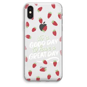 Don't forget to have a great day: iPhone XS Max Transparant Hoesje