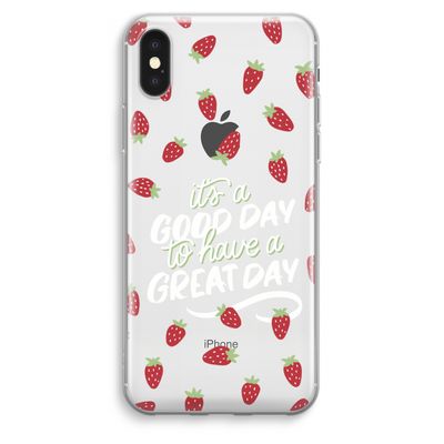Don't forget to have a great day: iPhone XS Max Transparant Hoesje