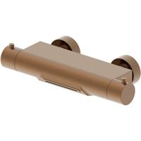 Wiesbaden Style Thermostatische Badmengkraan - Waterval - Cooltouch - Geborsteld Brons Koper PVD