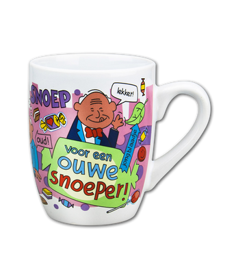 Cartoonmok ouwe snoeper