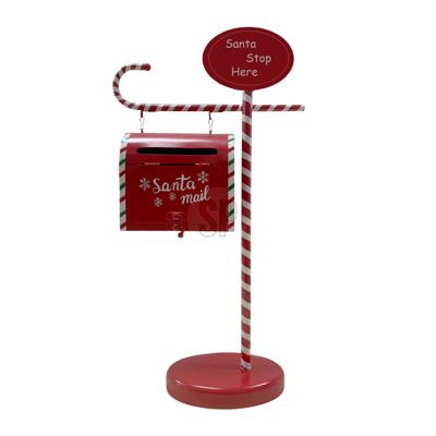 Kerst brievenbus op voet 25x10x51cm